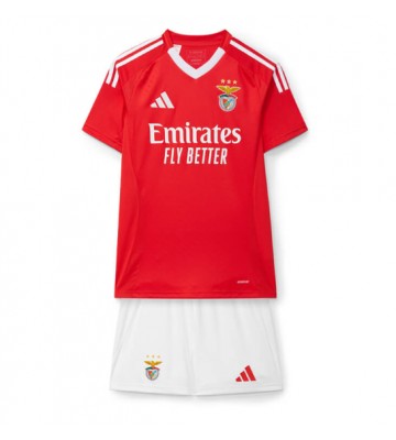 Benfica Replika Babytøj Hjemmebanesæt Børn 2024-25 Kortærmet (+ Korte bukser)